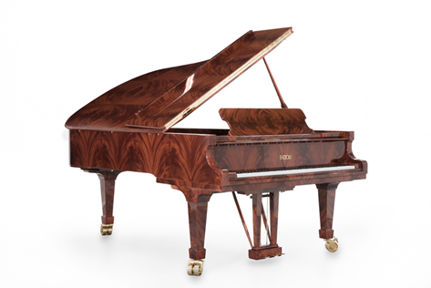 piano em Mogno Africano